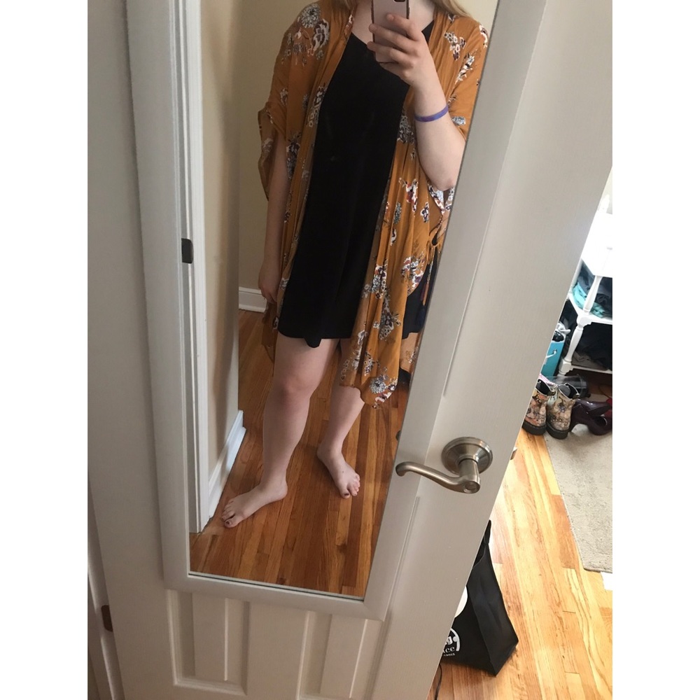 Yellow Floral Kimono